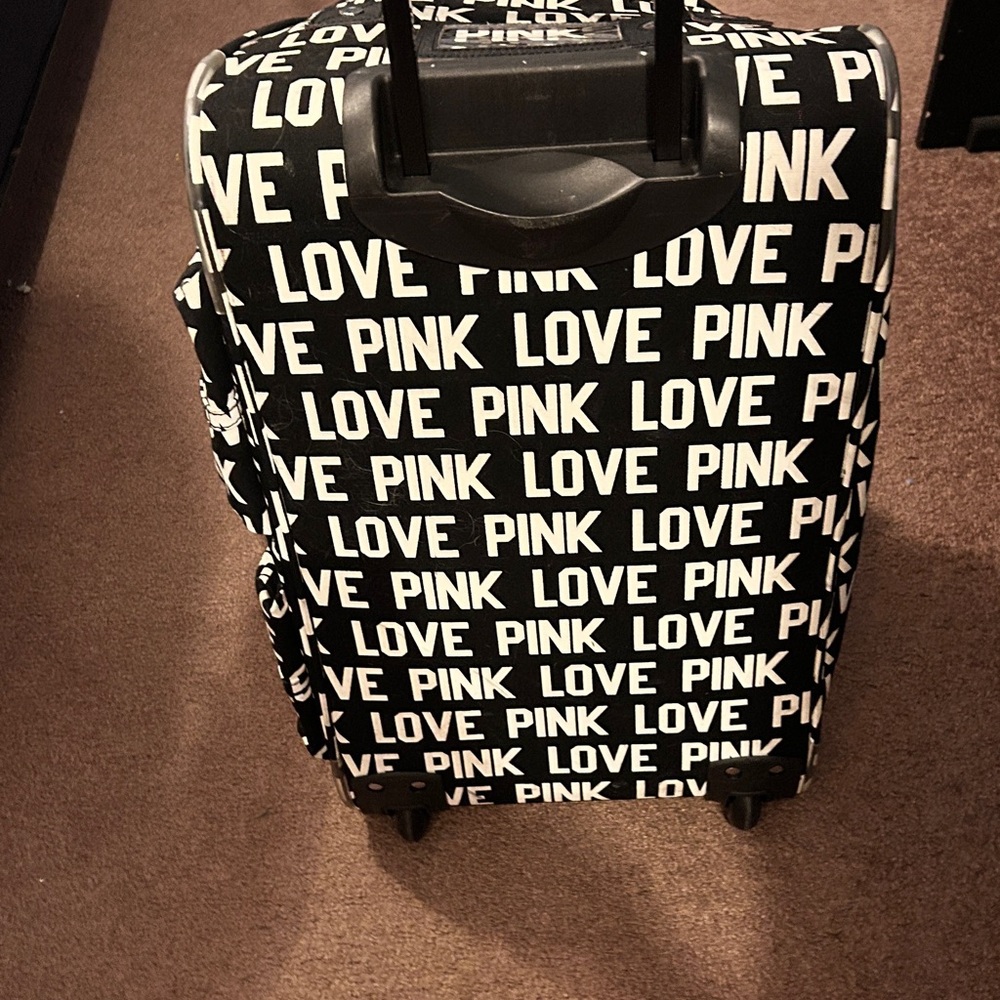 PINK Victoria's Secret Black and White LOVE Tote